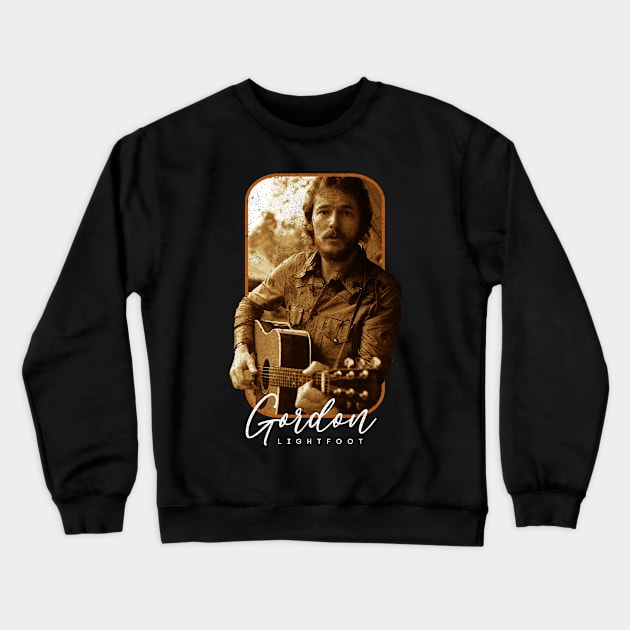 Gordon Retro Lightfoot Crewneck Sweatshirt by Suisui Artworks